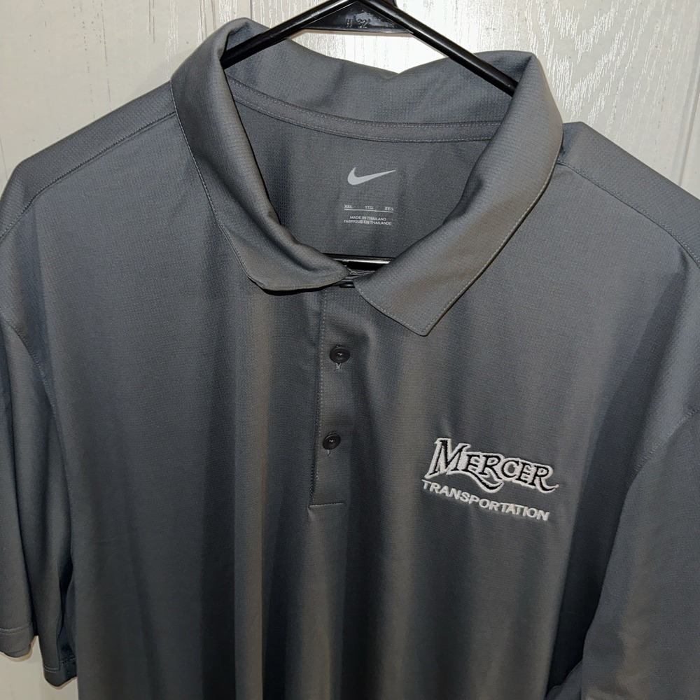 Nike Dri Fit Legacy Polo Mens Embroidery Short Sleeve 2XL Gray XXL NWT